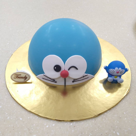 Doraemon Half Knock Knock Cake 小叮当半敲敲蛋糕